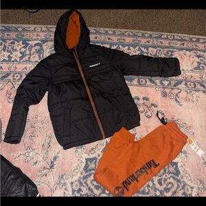 Timberland coat & jogger set